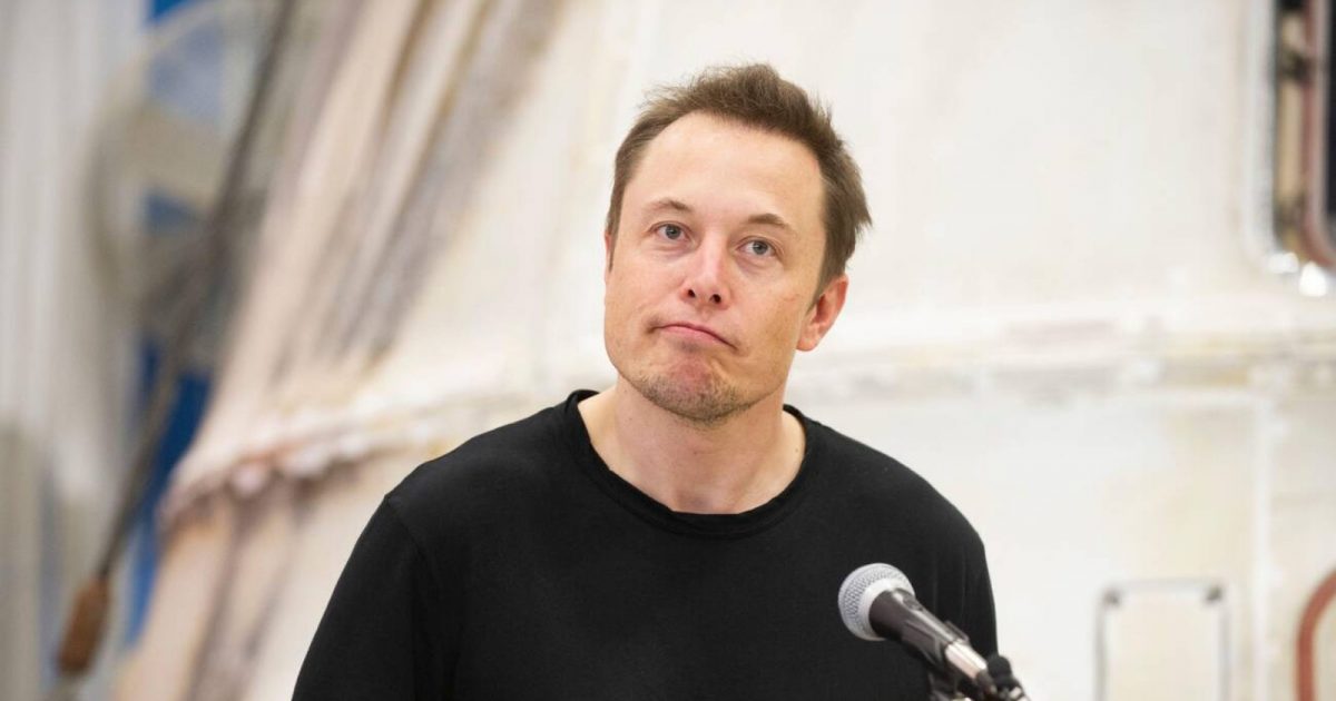 McGregor, Texas June 13, 2012: SpaceX CEO and Chief Designer Elon Musk answers questions about the private Dragon spacecraft that returned to earth May 31st after delivering supplies to the International Space Station. The facility outside of Waco, Texas is a major test site for SpaceX