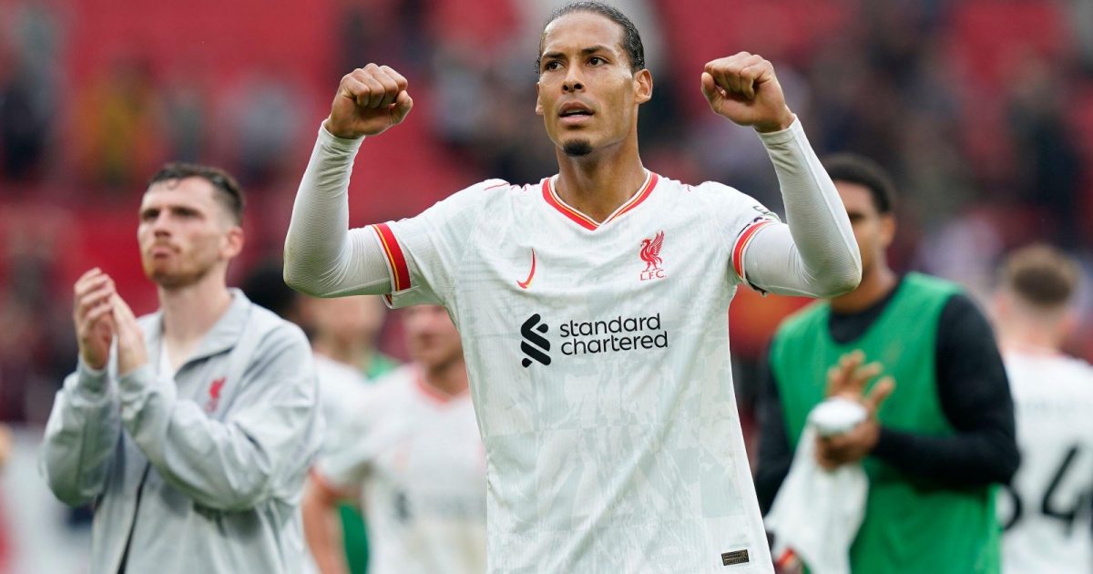 Van Dijk helped Liverpool record a thumping victory over their bitter rivals.