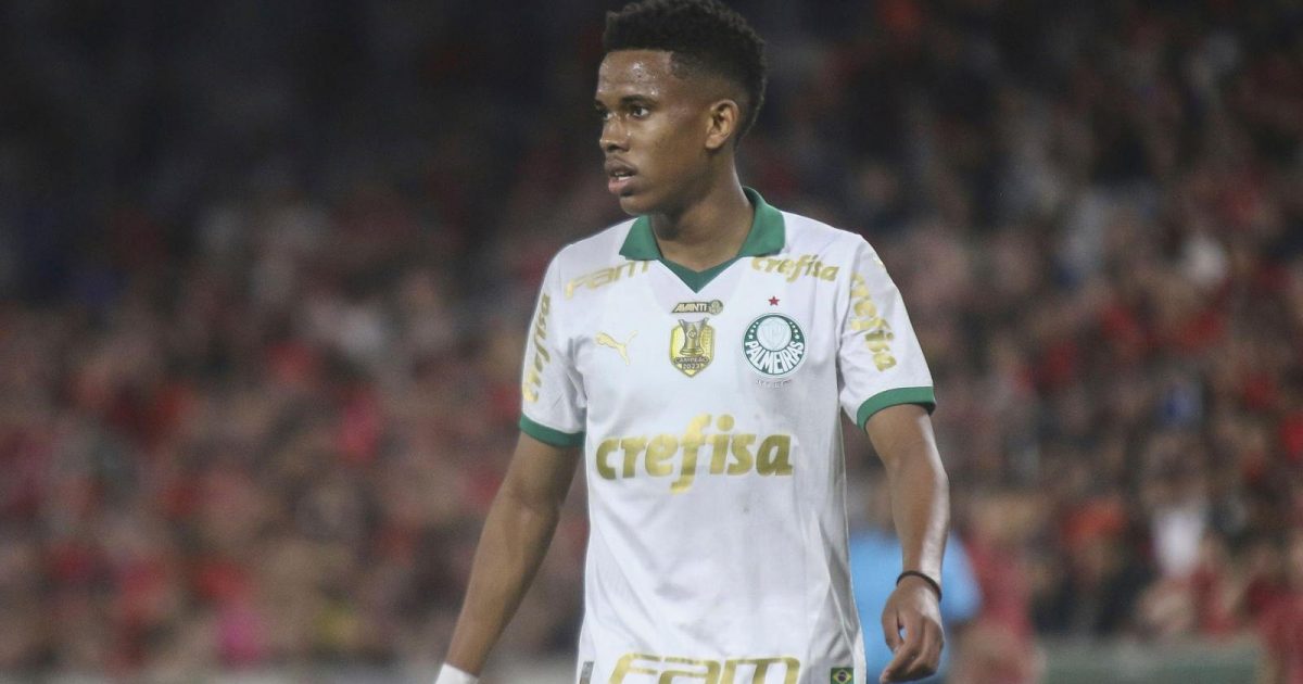 Estevao Willian in action for Palmeiras