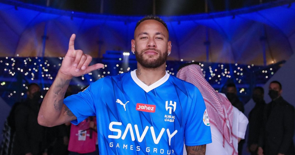 Neymar signs for Al Hilal.