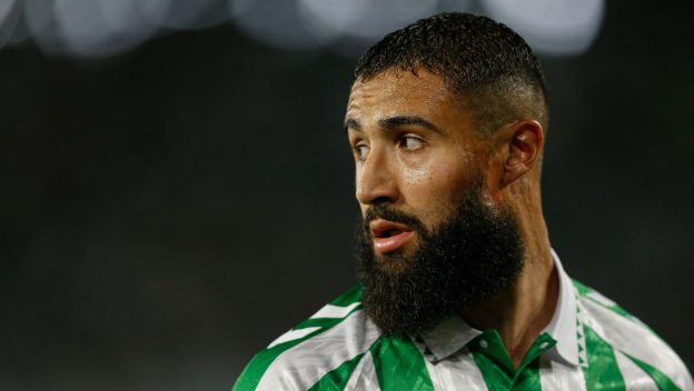 Sevilla, Spain. 15th Aug, 2024. Nabil Fekir of Real Betis looks ahead during the La Liga EA Sports match between Real Betis and Girona FC played at Benito Villamarin Stadium on August 15, 2024 in Sevilla, Spain.