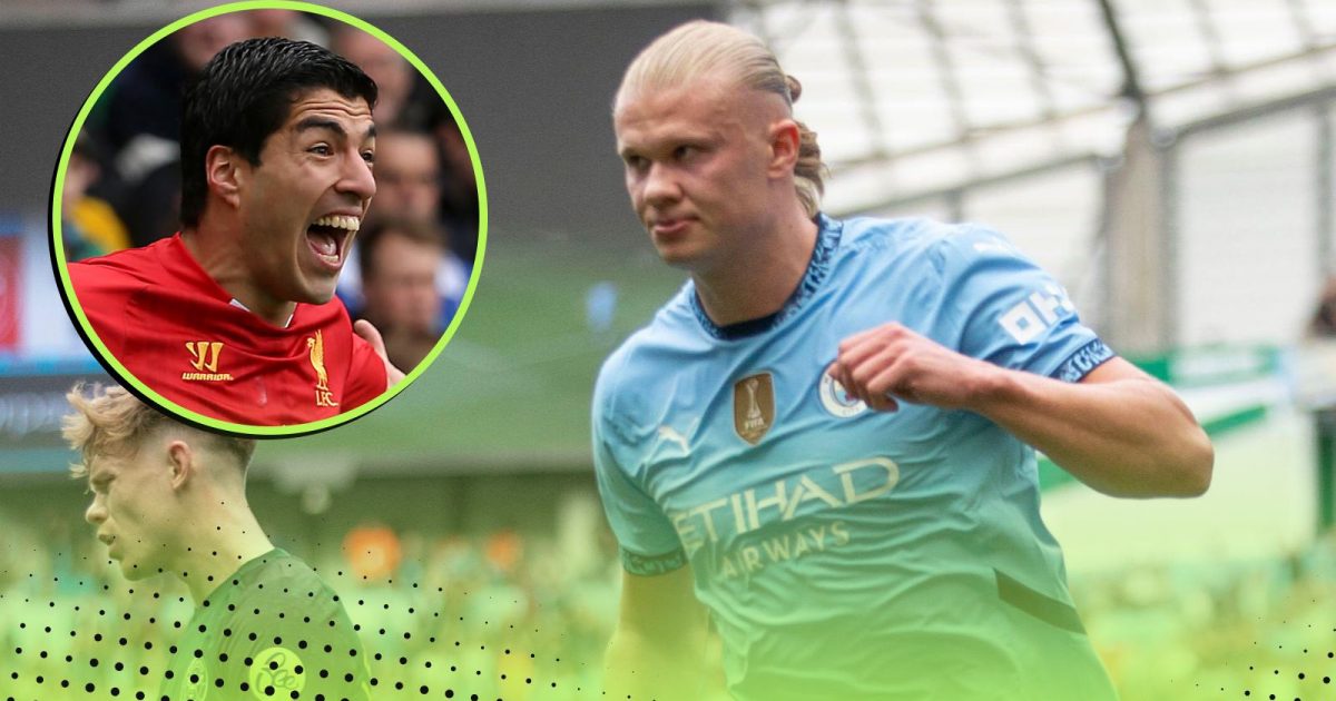 Erling Haaland Luis Suarez Premier League Goals