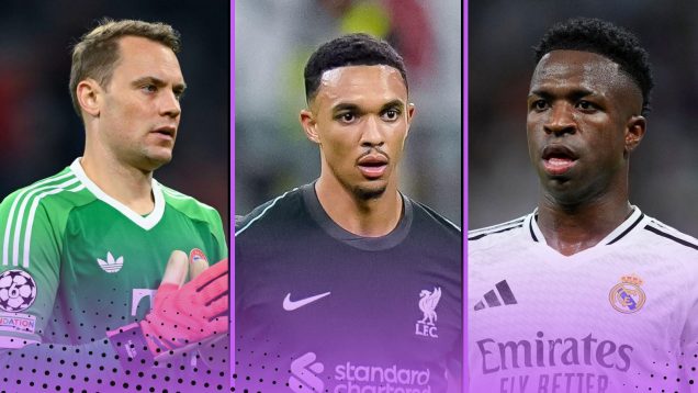 Manuel Neuer Trent Alexander-Arnold Vinicius Junior Highest Earners Wages 2024-25 Champions League