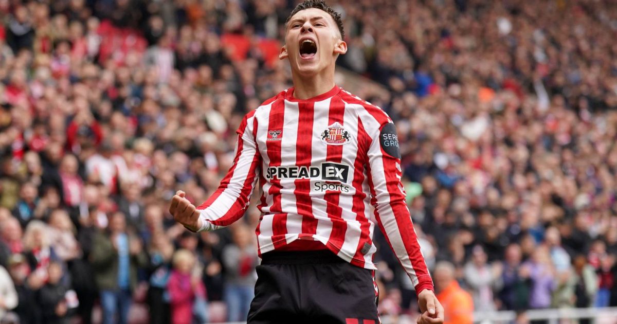 Chris Rigg celebrates for Sunderland.