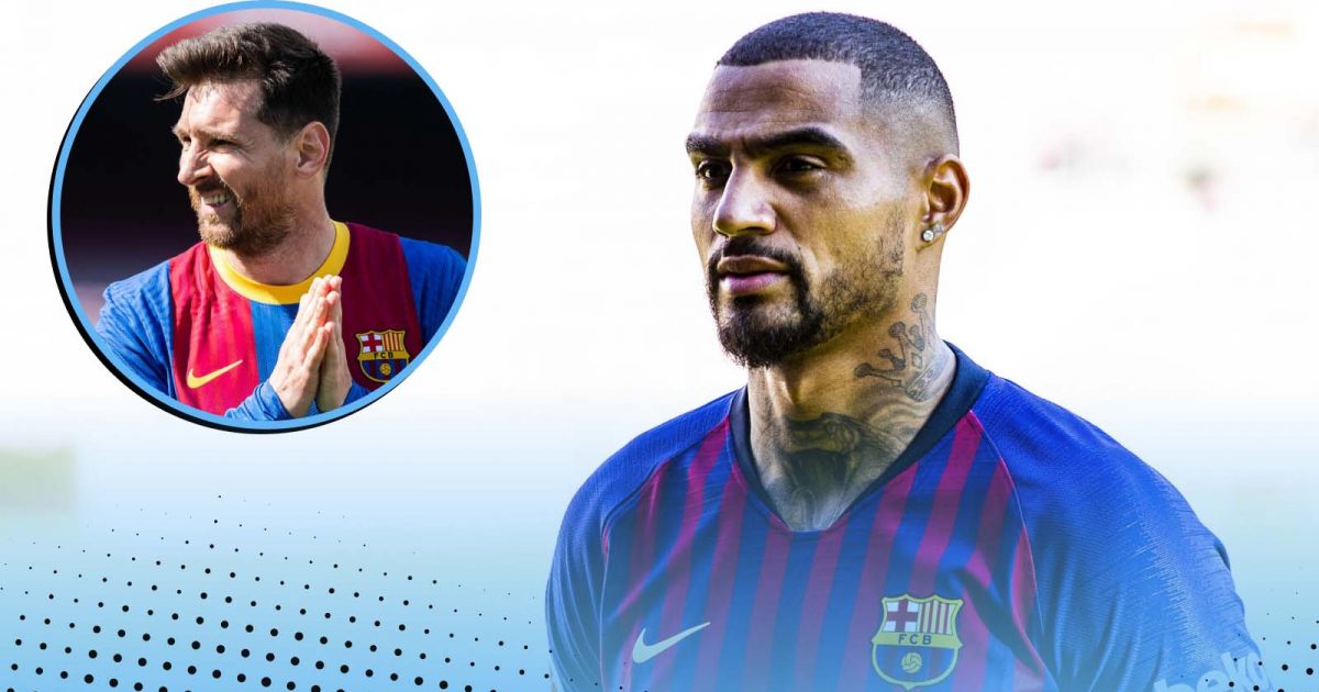 Lionel Messi and Kevin-Prince Boateng