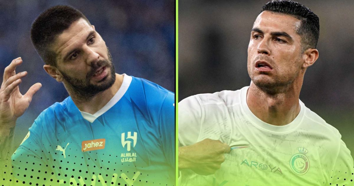 Aleksandar Mitrovic and Cristiano Ronaldo