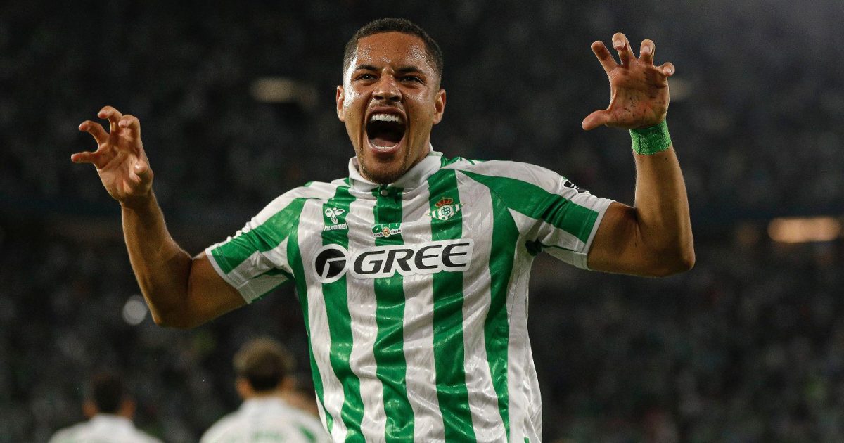 Sevilla, Spain. 13th Sep, 2024. Vitor Roque of Real Betis celebrates after scoring the 2-0 during the La Liga EA Sports match between Real Betis and CD Leganes played at Benito Villamarin Stadium on September 13, 2024 in Sevilla, Spain.