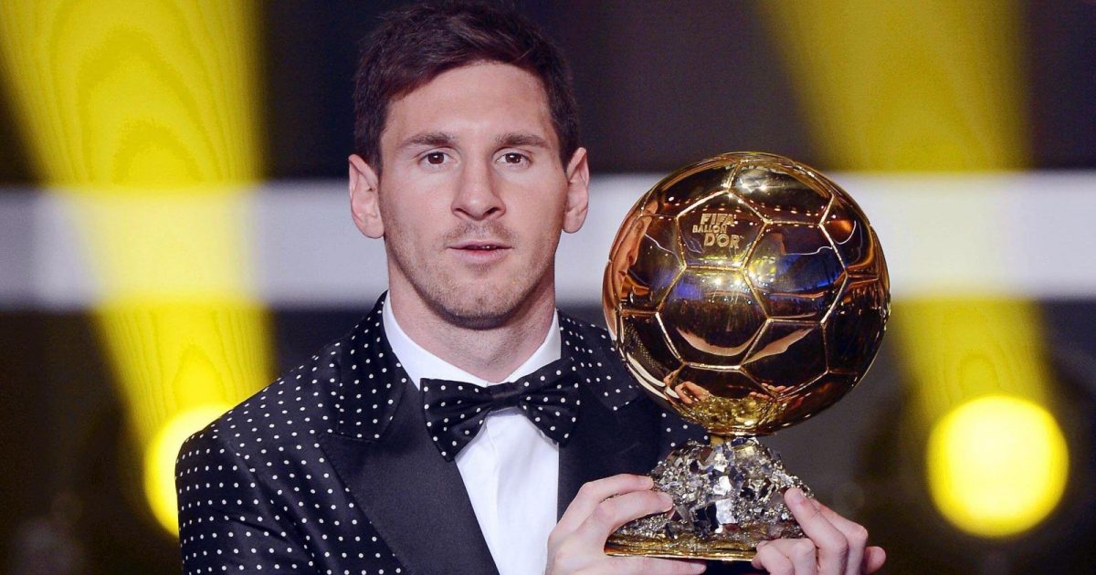 Lionel Messi was in his prime in 2012 and his award win was no surprise.