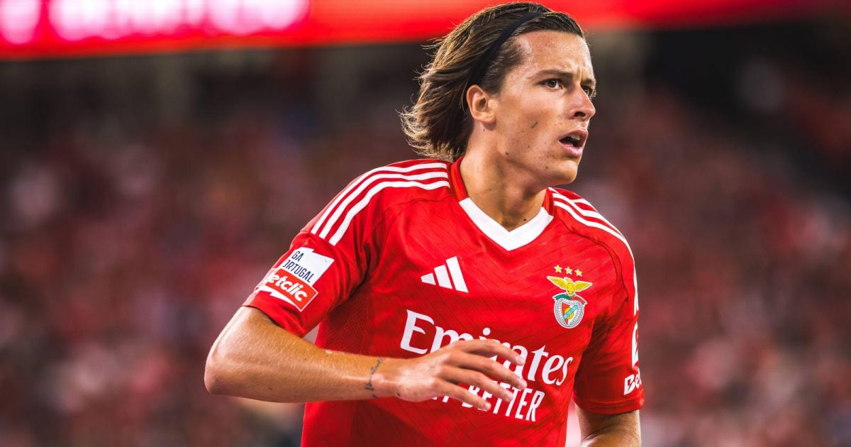 Alvaro Fernandez Carreras in action for Benfica.