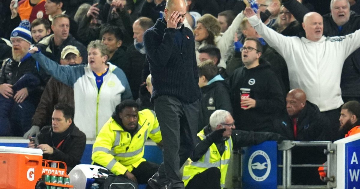 Guardiola is under pressure at the Etihad.