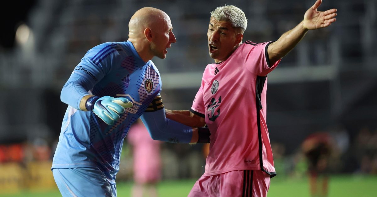 An incredibly charged moment in the MLS play-offs.