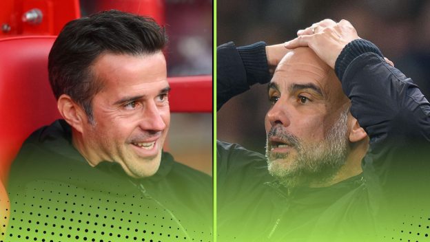 Pep Guardiola Manchester City Fulham Marco Silva feature among most improved and worst comparing sides at the same Premier League stage last season