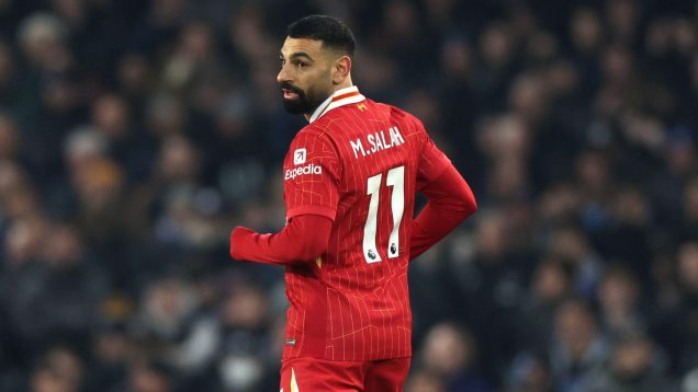 Liverpool, UK. 12th Feb, 2025. Mohamed Salah of Liverpool during the Premier League match at Goodison Park, Liverpool.