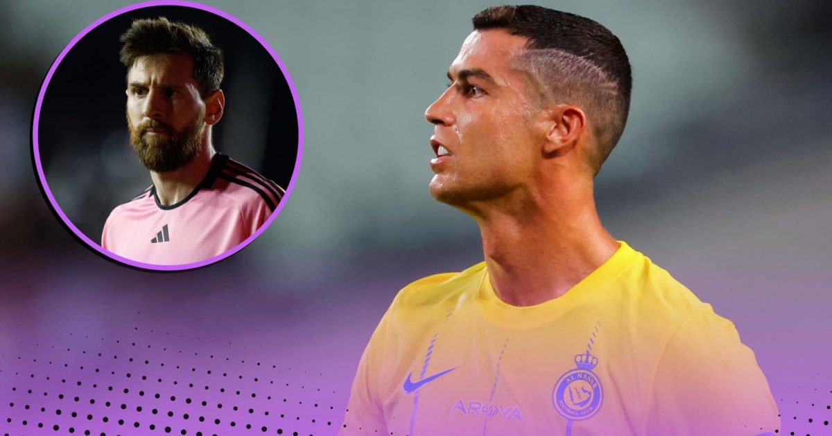 Cristiano Ronaldo of Al-Nassr and Lionel Messi of Inter Miami
