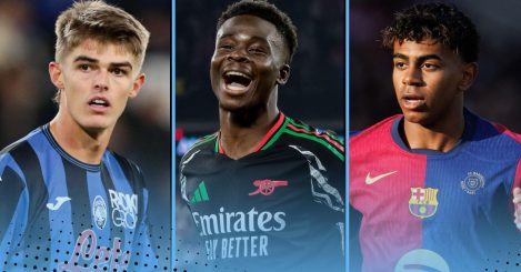 The top 10 assisters in Europe’s top five leagues in 2024-25: Saka, Yamal, De Ketalaere…