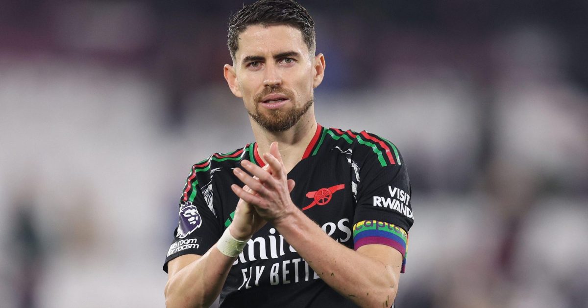 Jorginho applauding for Arsenal