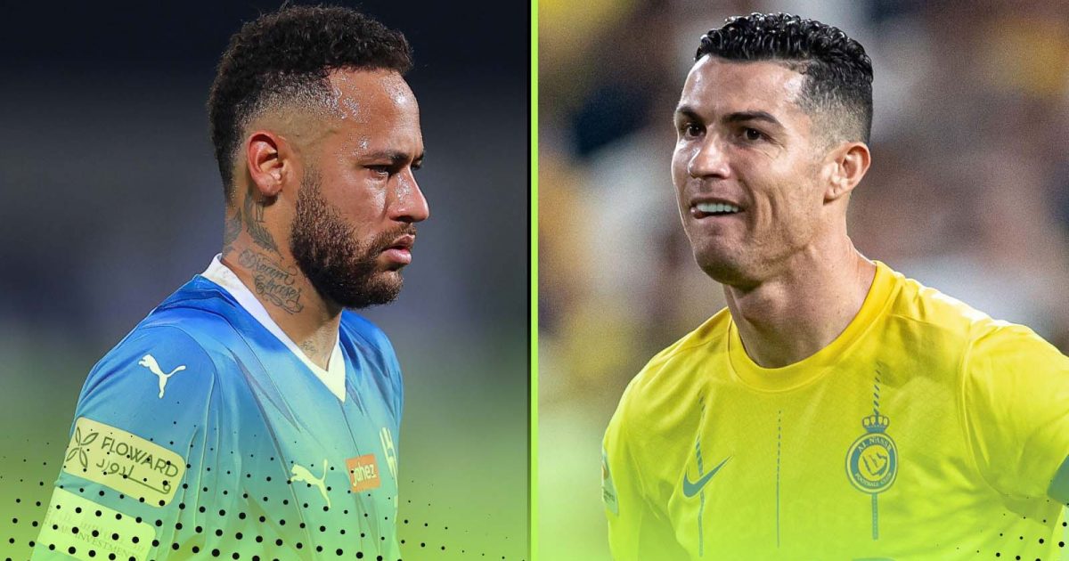 Neymar and Cristiano Ronaldo