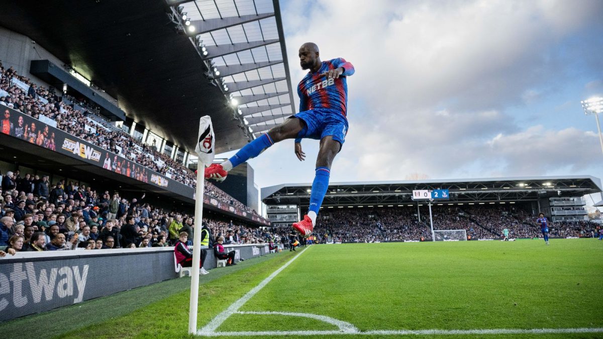 Palace's current hero celebrates scoring in February 2025.