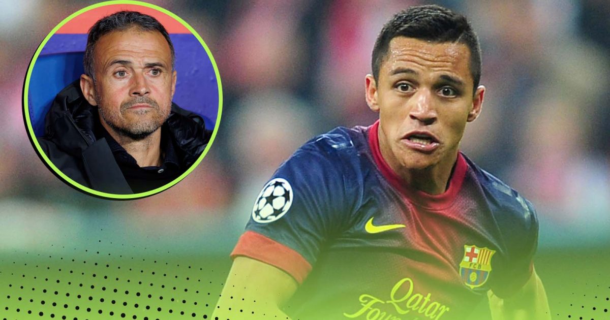 Luis Enrique and Alexis Sanchez