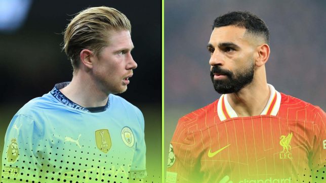 Kevin De Bruyne and Mo Salah