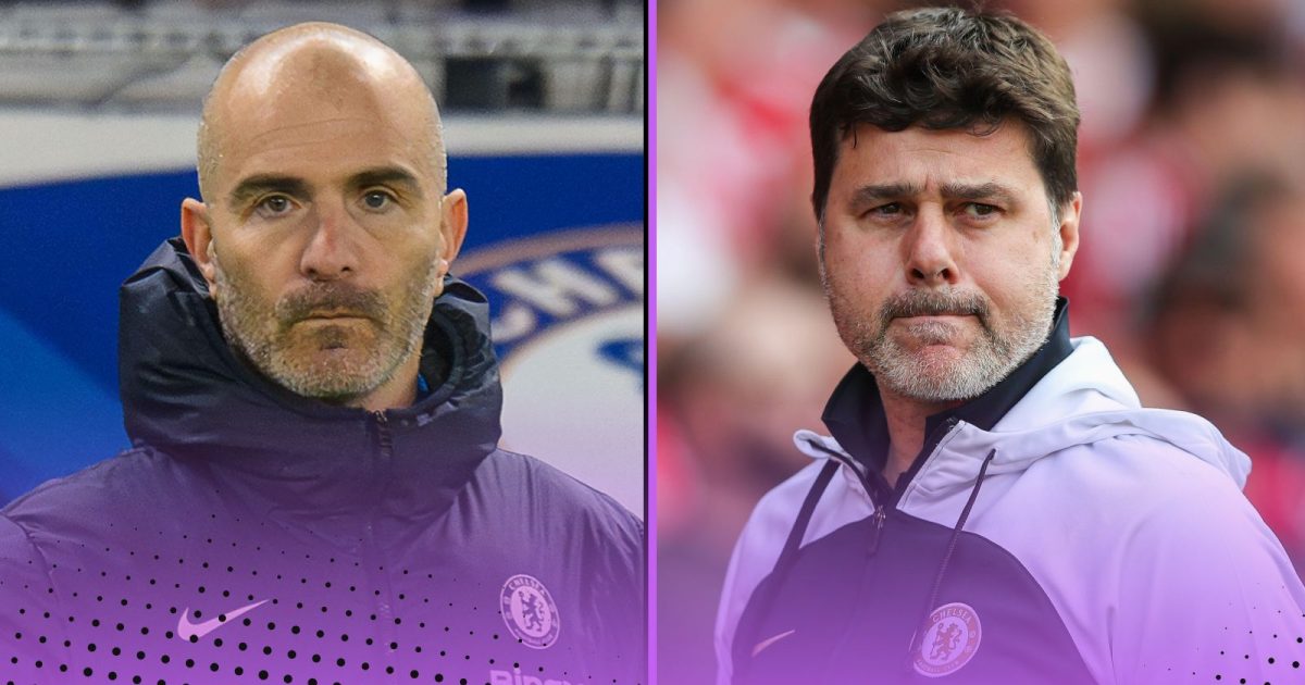 Enzo Maresca (left) and Mauricio Pochettino (right) Chelsea Premier League stats compared