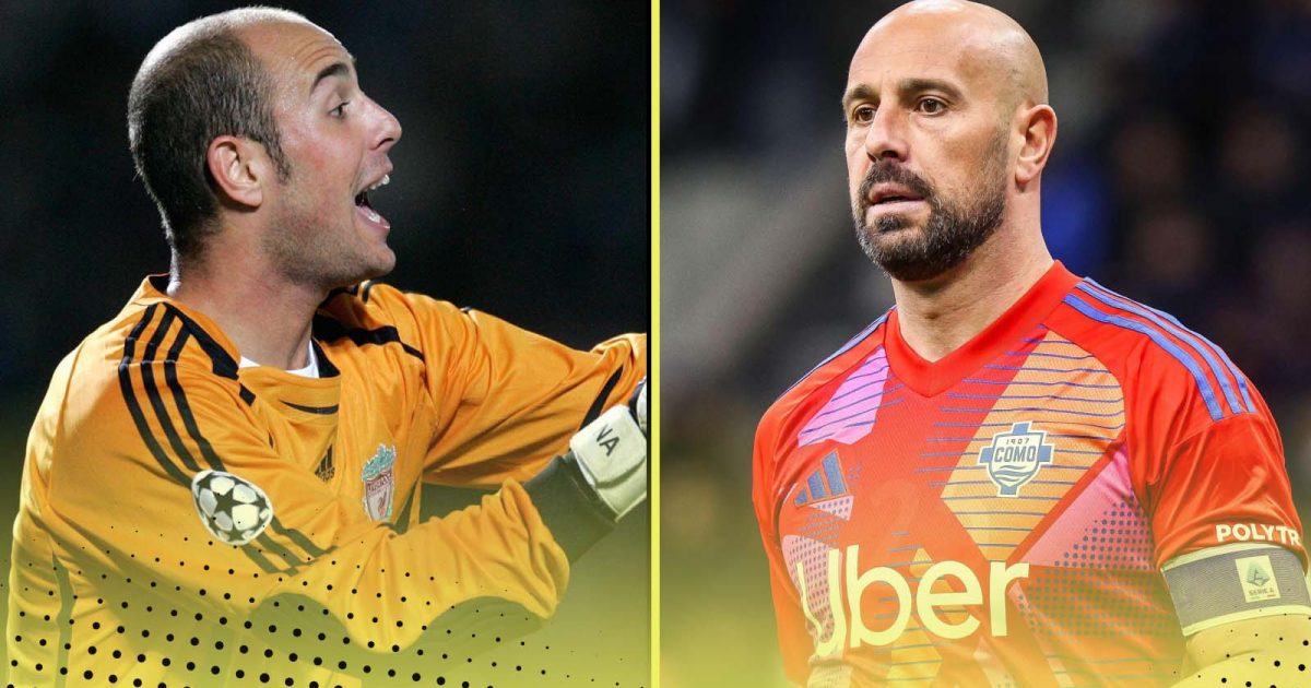 Pepe Reina of Liverpool and Como