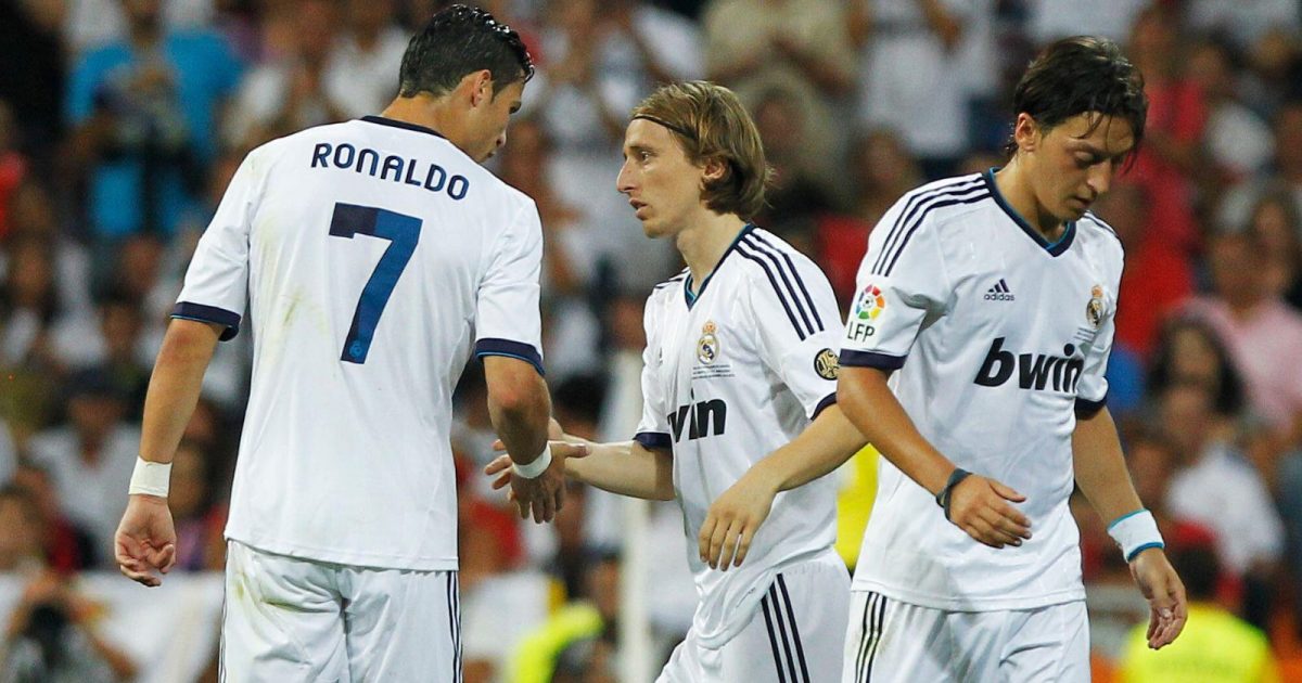 Cristiano Ronaldo and Luka Modric Real Madrid