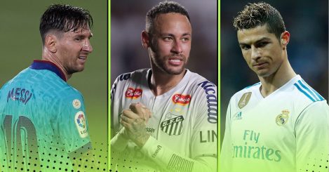 Comparing Neymar’s career record now to Lionel Messi & Cristiano Ronaldo at the age of 33