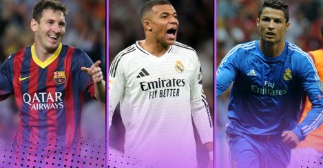 Comparing how long it took Kylian Mbappe to reach 500 G+A with Messi & Ronaldo