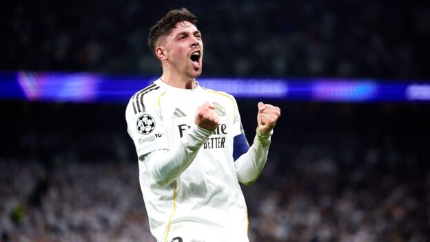 Only eight men have scored Champions League trebles for Madrid.