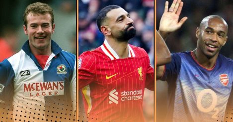 The 10 players with the most G+A in a single Premier League season: Salah, Henry, Shearer…