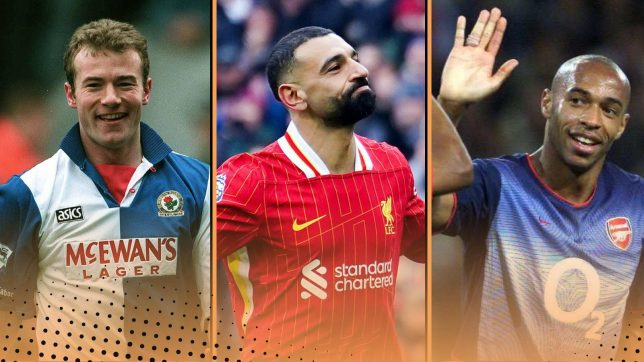 The 10 players with the most G+A in a single Premier League season: Salah, Henry, Shearer…