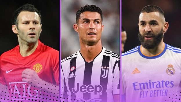 Ryan Giggs, Cristiano Ronaldo, Karim Benzema