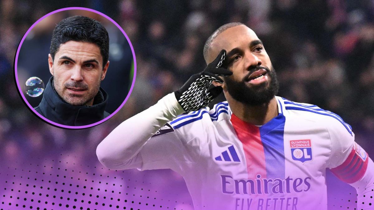 Mikel Arteta and Alexandre Lacazette