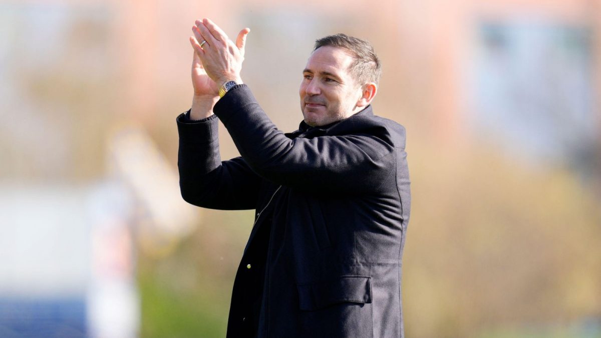 Coventry City head coach Frank Lampard celebrates after the Sky Bet Championship match at Kassam Stadium, Oxford. Picture date: Saturday March 1, 2025.