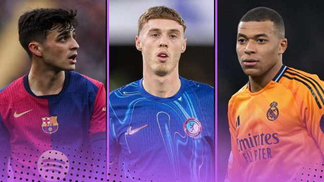 Pedri, Cole Palmer, Kylian Mbappe