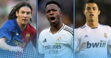 Comparing how long it took Vinicius Junior to score 60 La Liga goals with Messi and Ronaldo