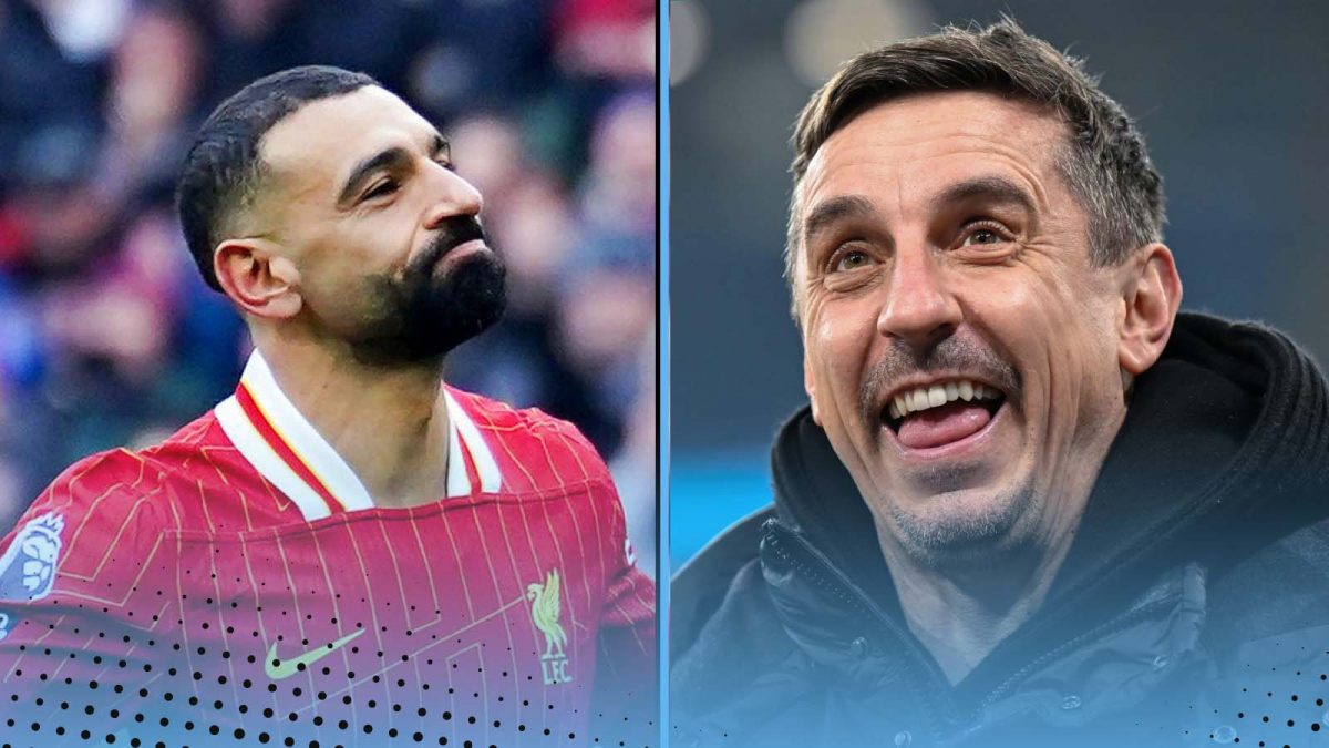 Mo Salah and Gary Neville