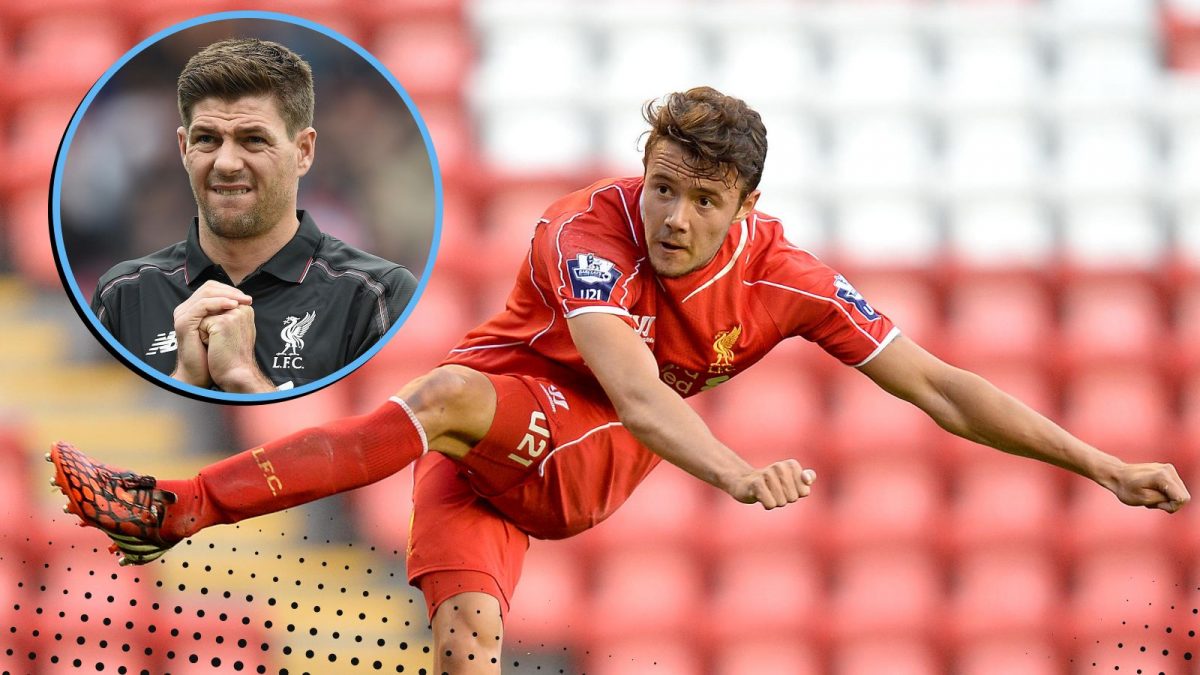 The four players who left Liverpool on a free alongside Steven Gerrard in 2015 featuring Jordan Lussey (pictured)