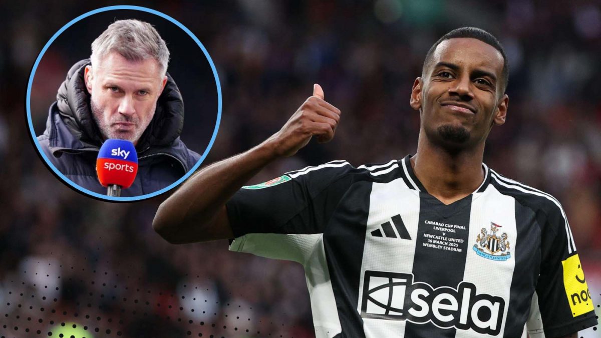Jamie Carragher and Alexander Isak