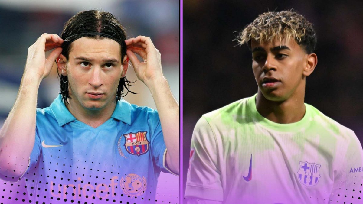 Lionel Messi (2007) and Lamine Yamal (2025)