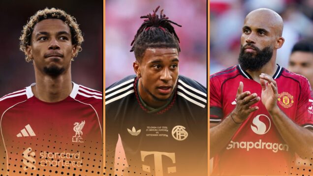 Most goals and assists in 2025 calendar year so far featuring (L-R) Hugo Ekitike, Michael Olise and Bryan Mbeumo