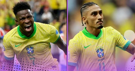 Comparing Raphinha and Vinicius Junior’s surprisingly different records for Brazil