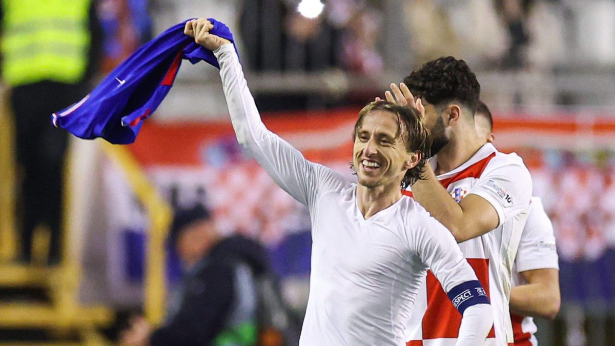 Modric inspired Croatia to a 2-0 win over France in their Nations League play-off.