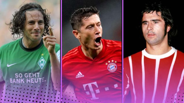 Claudio Pizarro, Robert Lewandowski, Gerd Muller