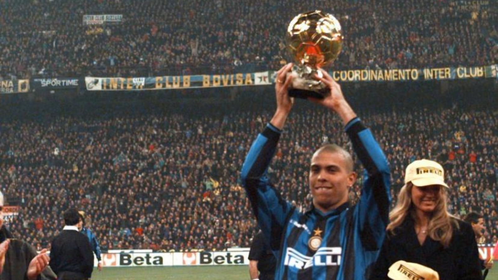 Ronaldo first Brazilian Ballon d'Or winner Inter 1997