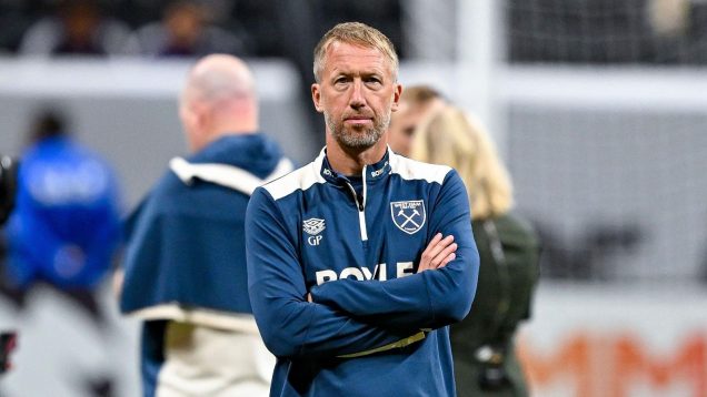 Potter has won just five of his 19 league matches as West Ham boss.