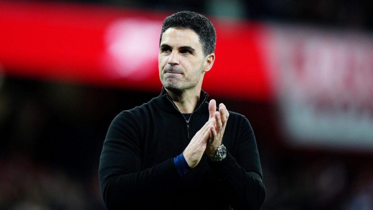 Arsenal manager Mikel Arteta after the Premier League match at the Emirates Stadium, London. Picture date: Monday May 18, 2026.