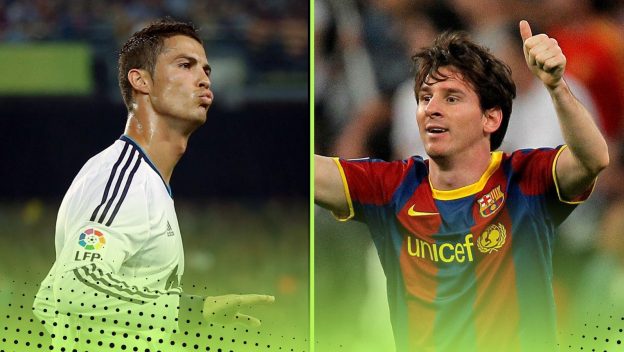 Cristiano Ronaldo Lionel Messi Real Madrid Barcelona El Clasico records compared goals assists wins head to head