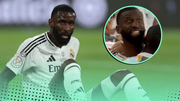 Antonio Rudiger headloss El Clasico Real Madrid vs Barcelona